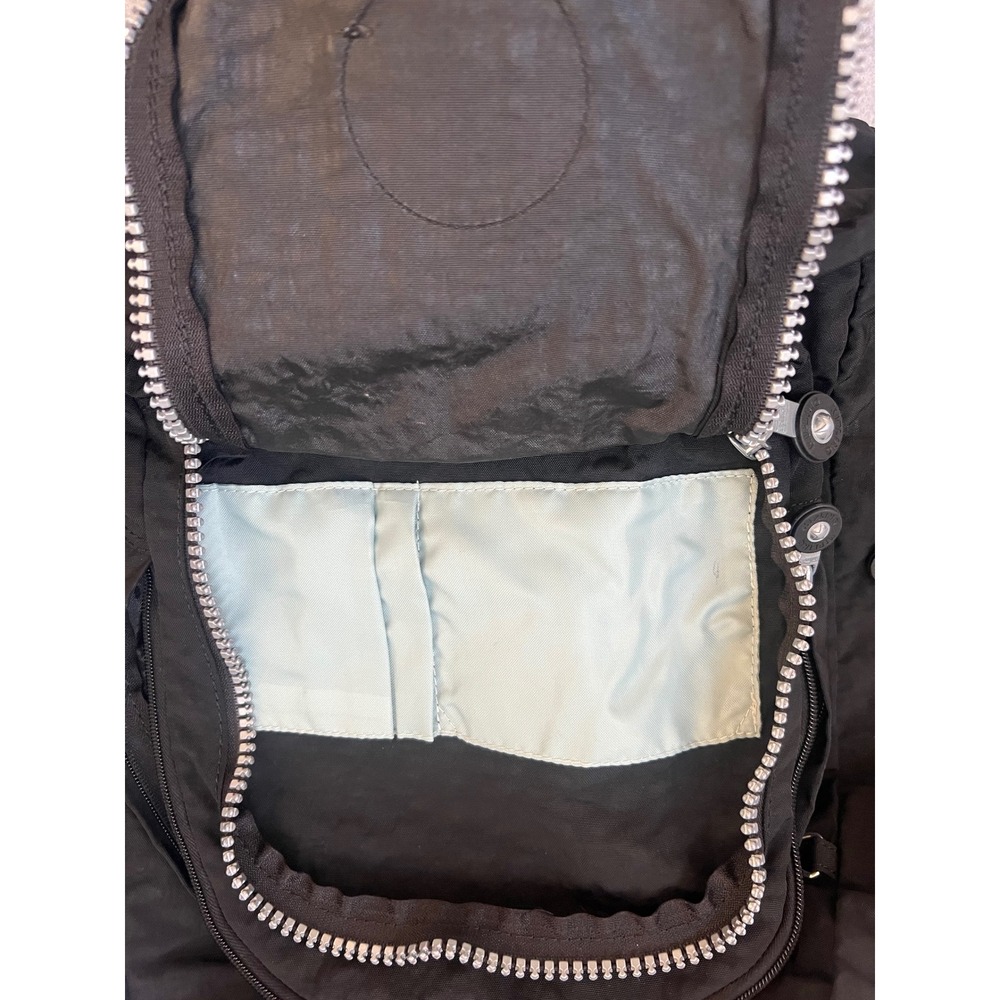 Kipling Backpack in Black Expandable Multiple Compartments - Picture 5 of 7